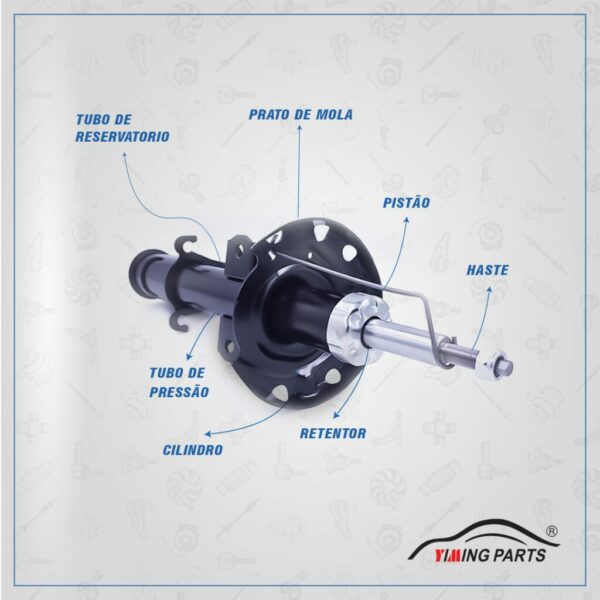 Amortecedor Traseiro Renault Duster 4x2 11/19 Original Ym - Image 3