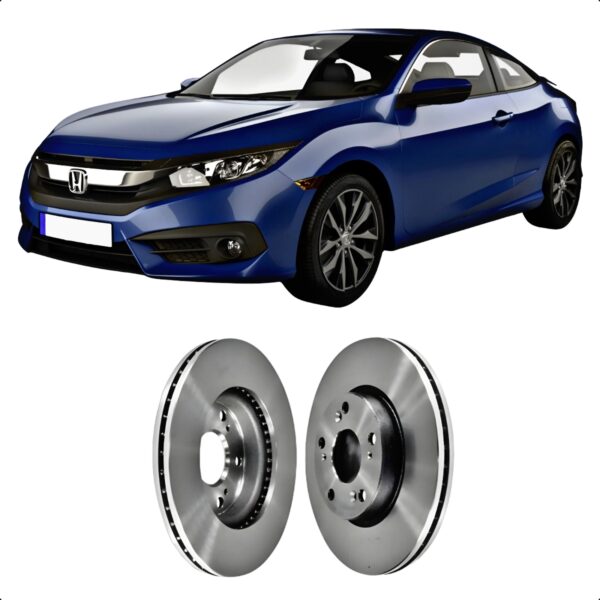 Par Disco Freio Diant. Vent. Honda Civic 06/.../ Accord 03..