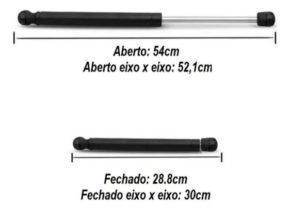 Par Amortecedor Porta Malas Peugeot 206 207 Hatch 1999-2015 - Image 6
