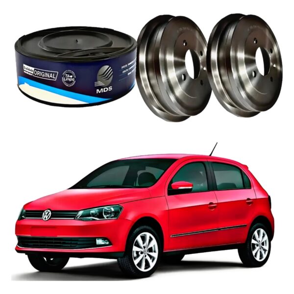 Par Tambor Freios Tras. VW Gol G6/ Voyage 09/...(Sem Cubo) - Image 5