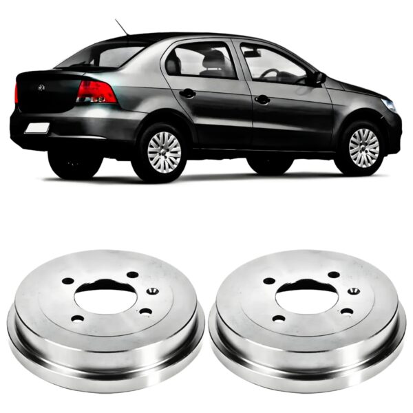 Par Tambor Freios Tras. VW Gol G6/ Voyage 09/...(Sem Cubo) - Image 2