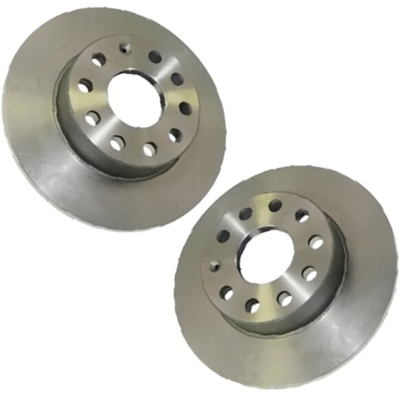 Par Disco Freio Tras. Solido VW Jetta/ Golf/ Audi A1/ A3/ TT - Imagem 2