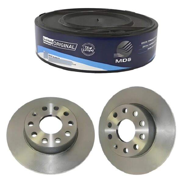 Par Disco Freio Tras. Solido VW Jetta/ Golf/ Audi A1/ A3/ TT - Imagem 6