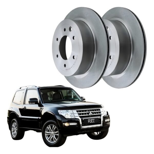 Par Disco Freio Tras. Vent. Mitsubishi Pajero Full 2006/2014 - Imagem 5